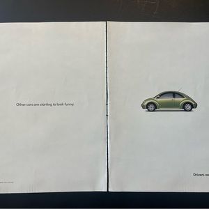 2000Volkswagen Beetle VW Bug Car Vintage Print Ad